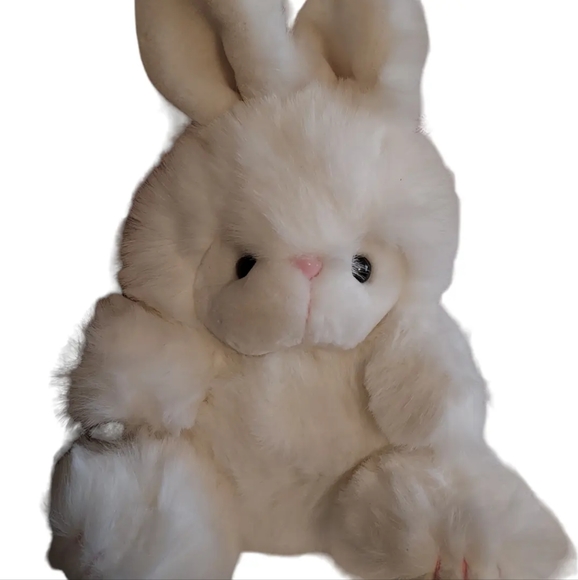 no brand | Toys | Plush Vtg White Bunny Rabbit Stuffed Animal Made In ...